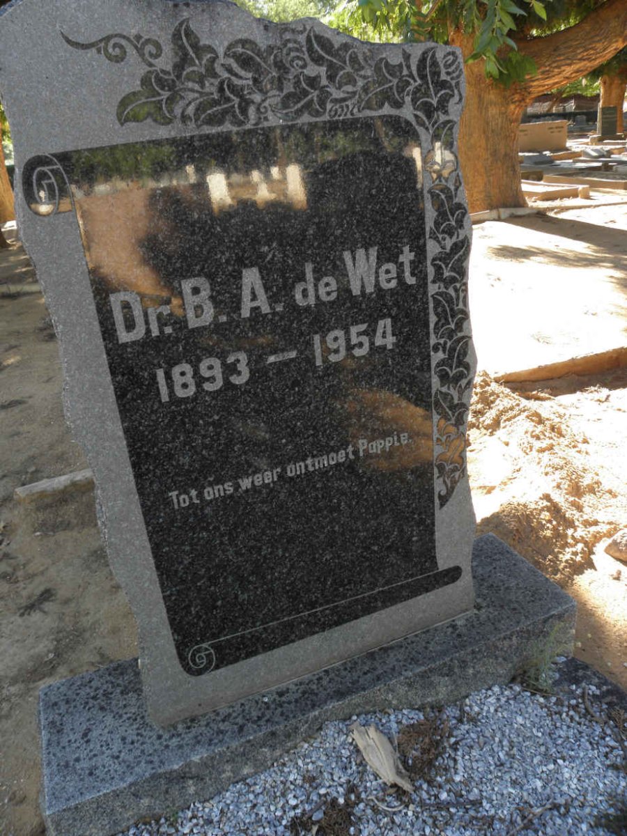 WET B.A., de 1893-1954