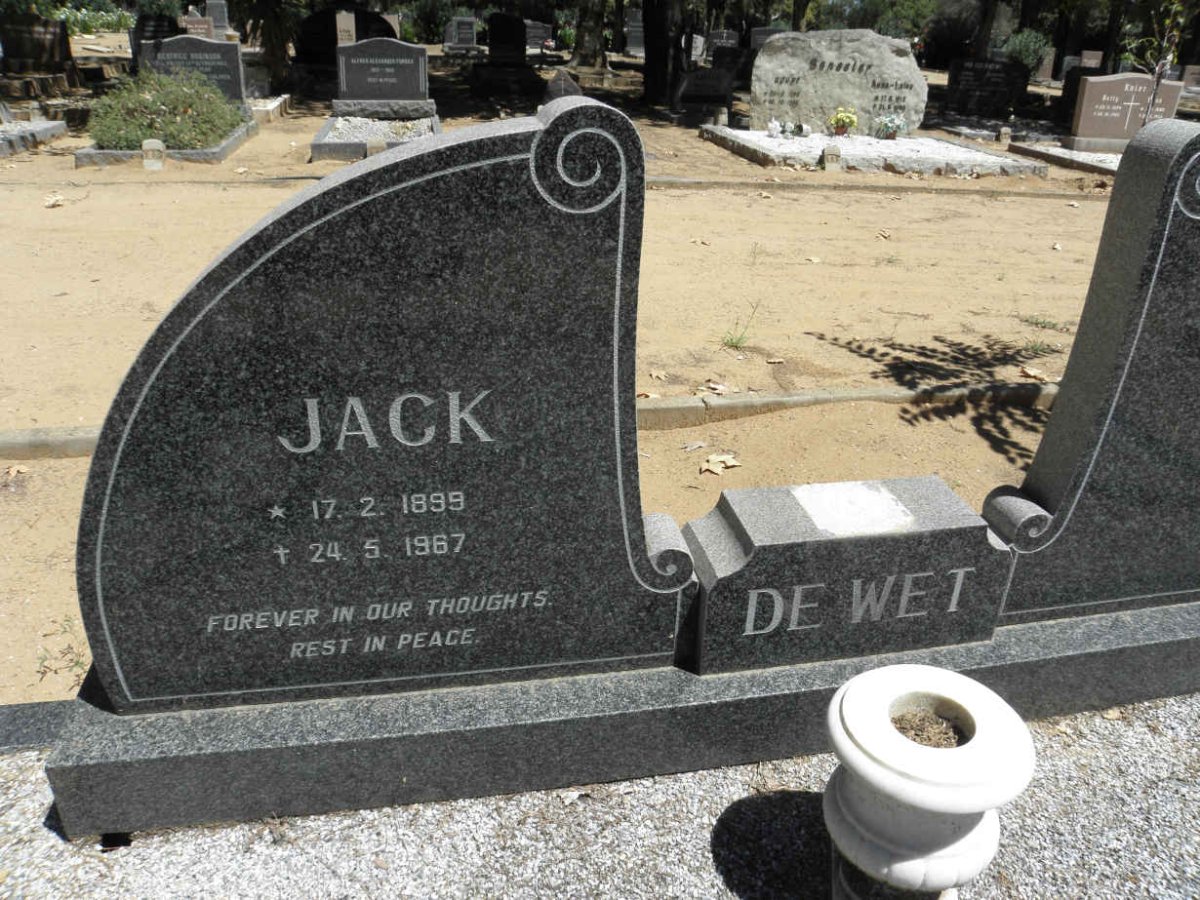 WET Jack, de 1899-1967