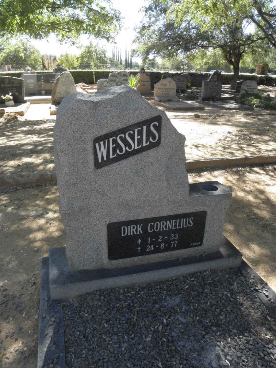 WESSELS Dirk Cornelius 1933-1977