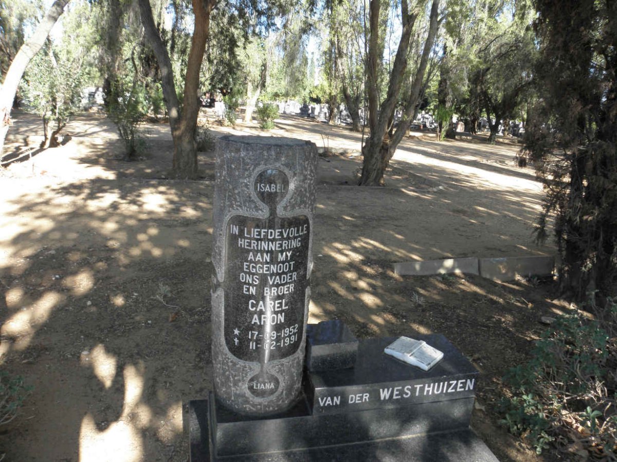 WESTHUIZEN Carel Aron, van der 1952-1991