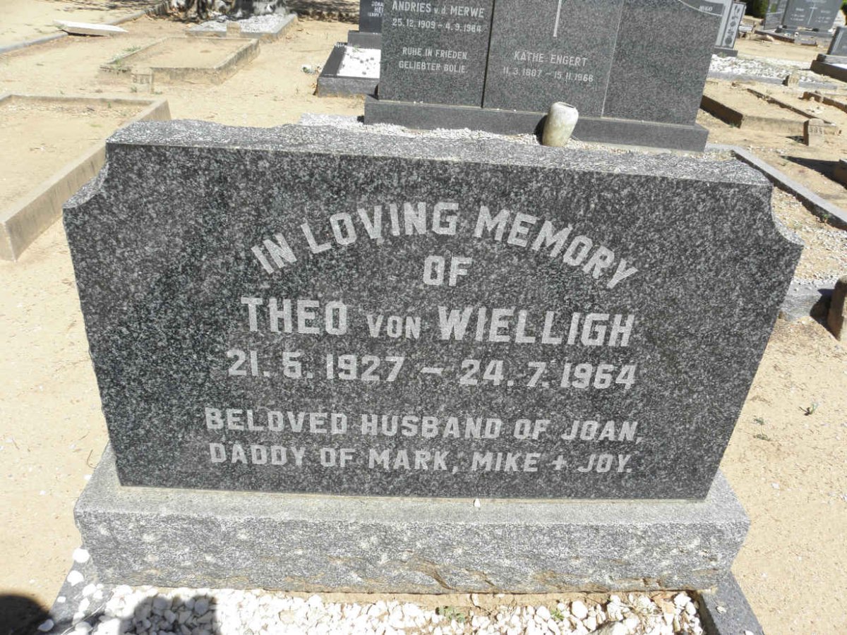 WIELLIGH Theo, von 1927-1964