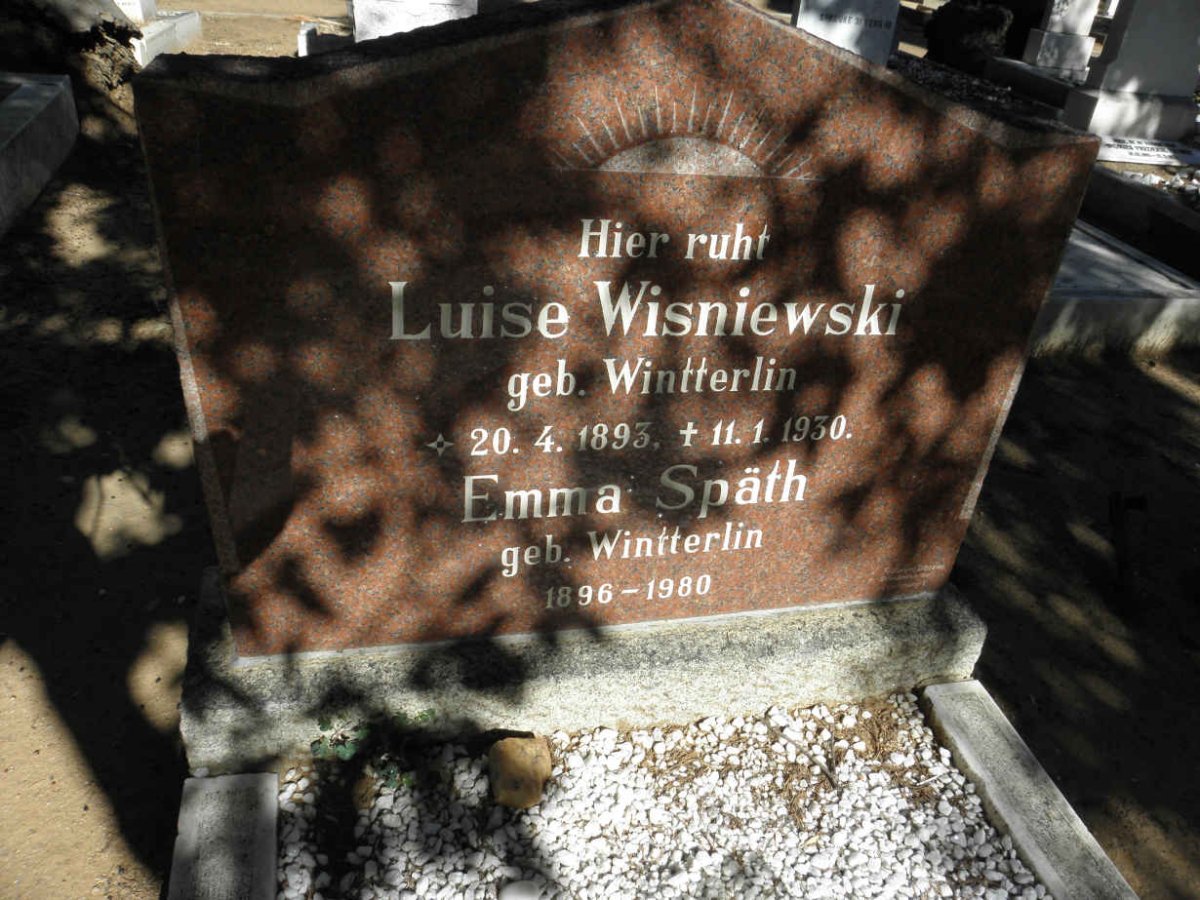 WISNIEWSKI Luise nee WINTTERLIN 1893-1930 :: SPÄTH Emma nee WINTTERLIN 1896-1980