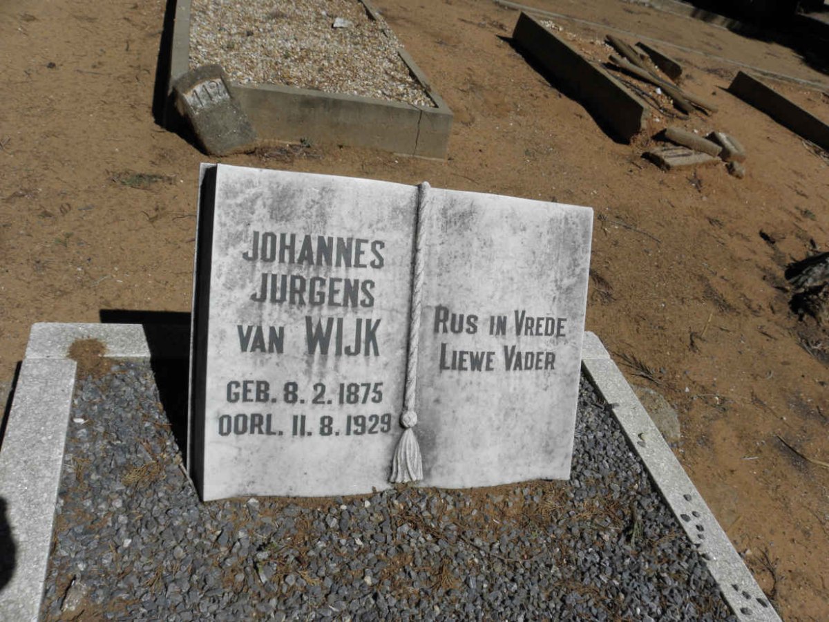 WIJK Johannes Jurgens, van 1875-1929