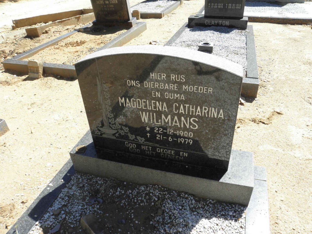 WILMANS Magdelena Catharina 1900-1979
