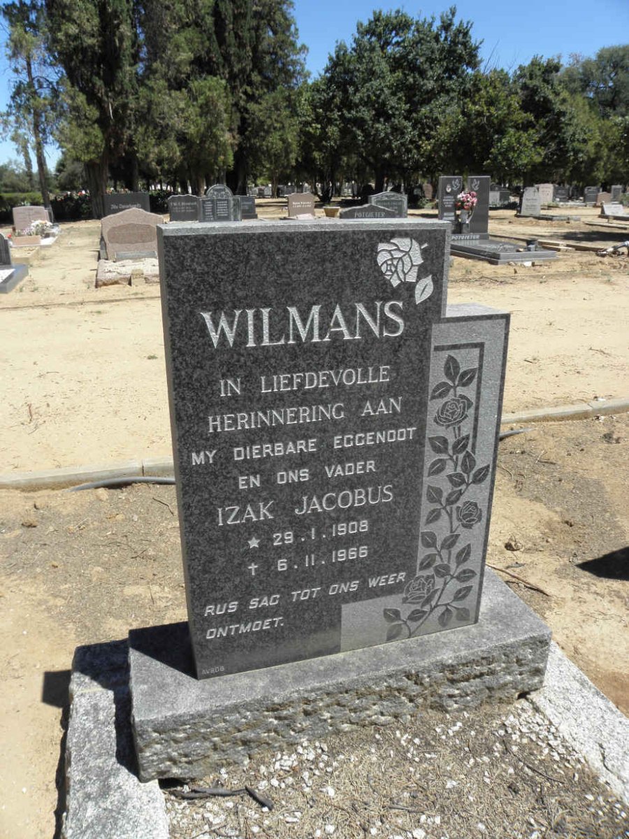 WILMANS Izak Jacobus 1908-1966