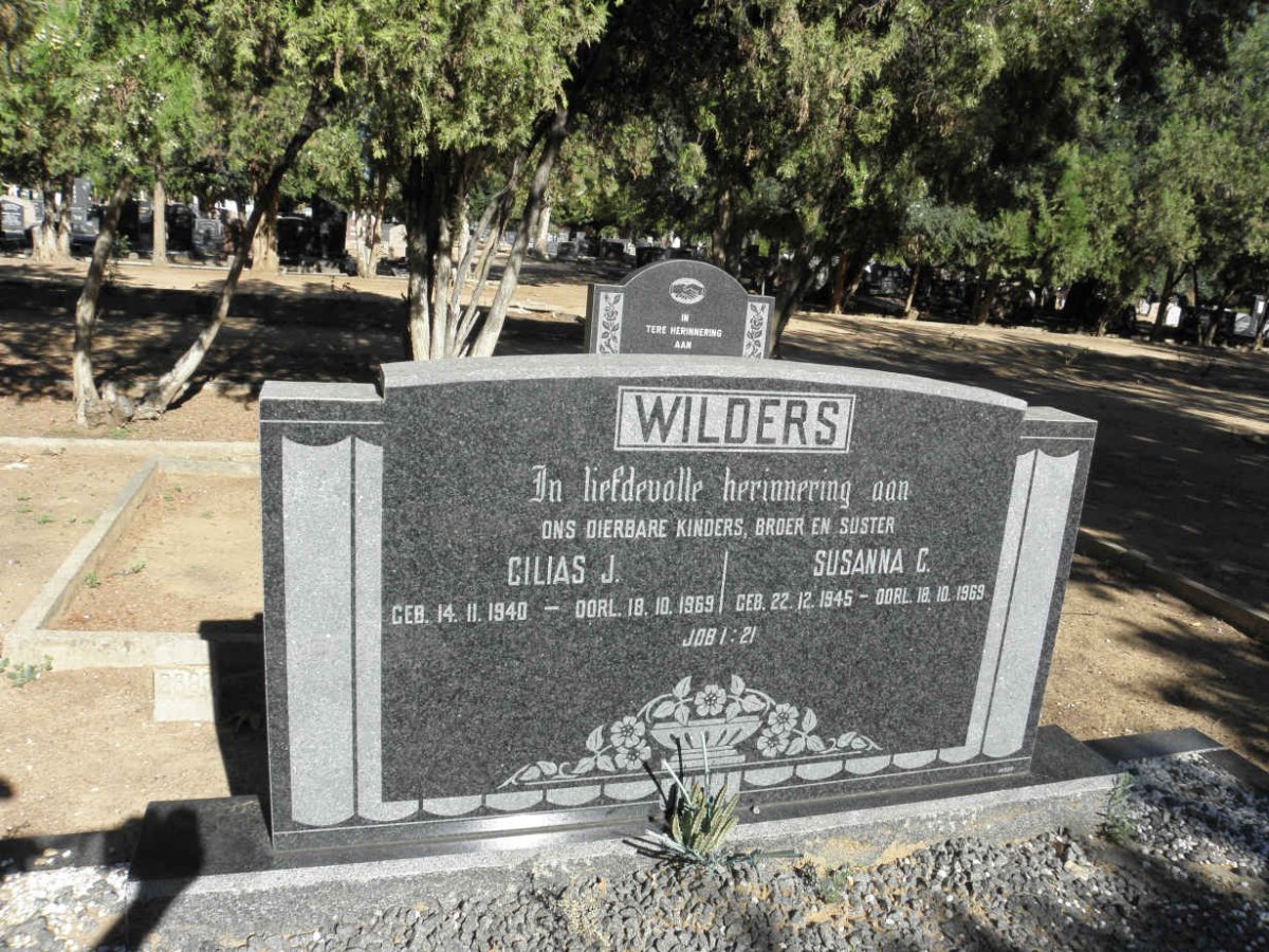 WILDERS Cilias J. 1940-1969 &amp; Susanna C. 1945-1969