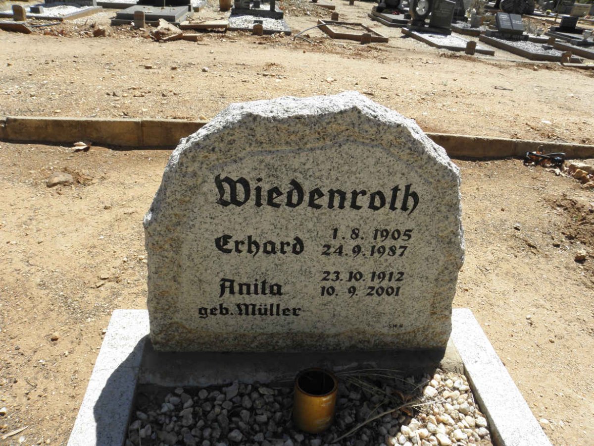 WIEDENROTH Erhard 1905-1987 &amp; Anita MÜLLER 1912-2001