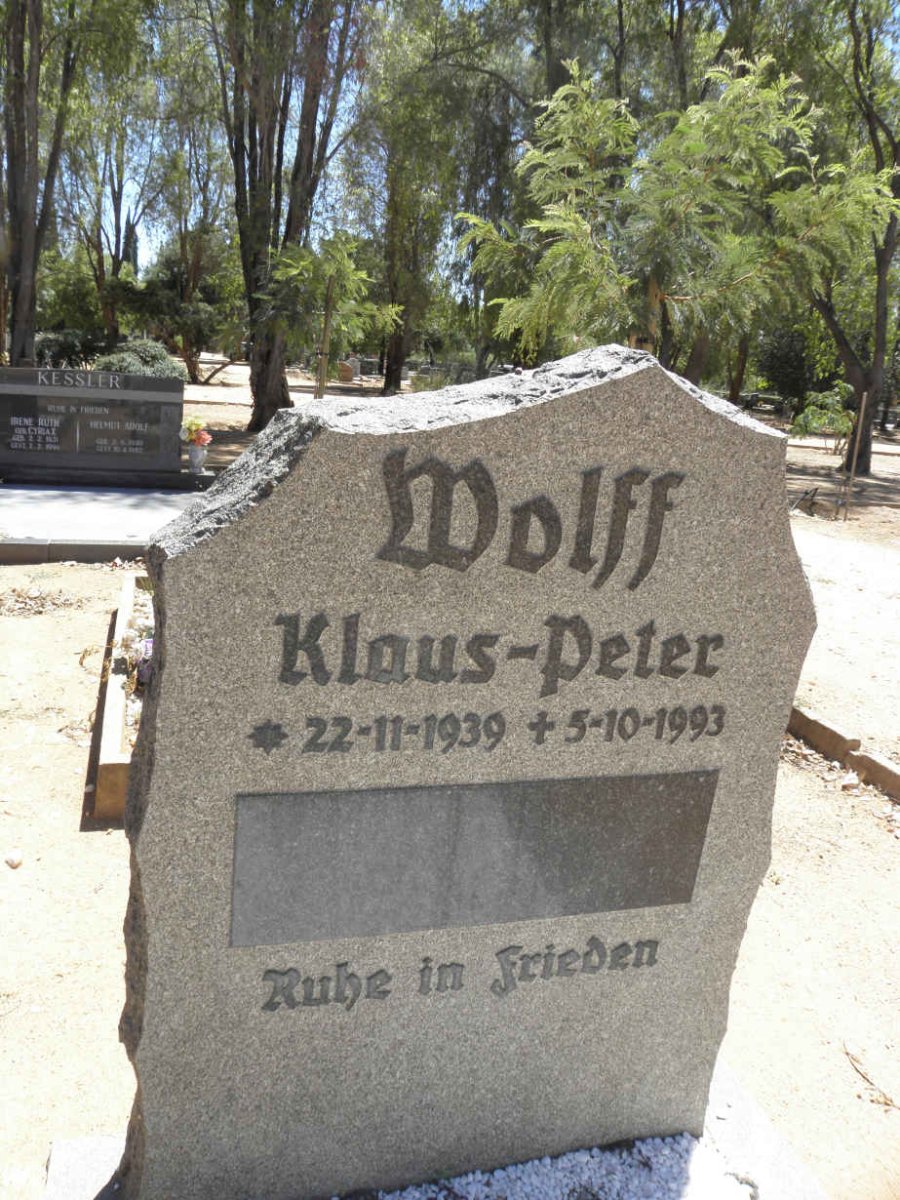WOLFF Klaus-Peter 1939-1993