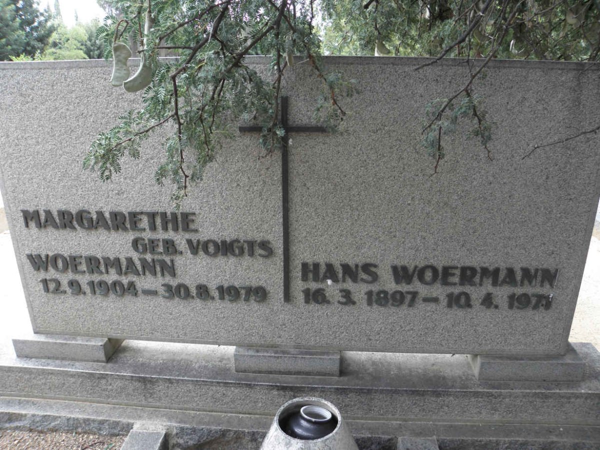 WOERMANN Hans 1897-1971 &amp; Margarethe VOIGTS 1904-1979