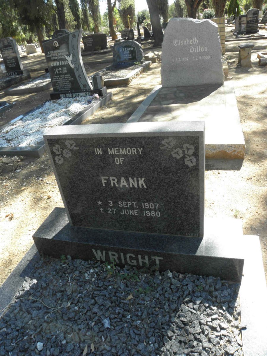 WRIGHT Frank 1907-1980