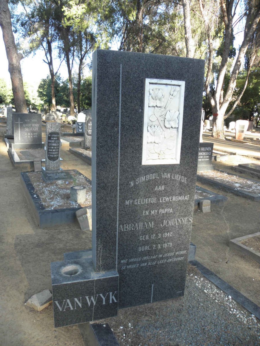 WYK Abraham Johannes, van 1942-1973