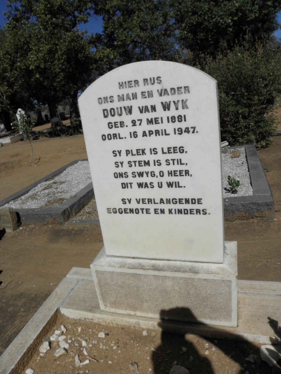 WYK Douw, van 1881-1947
