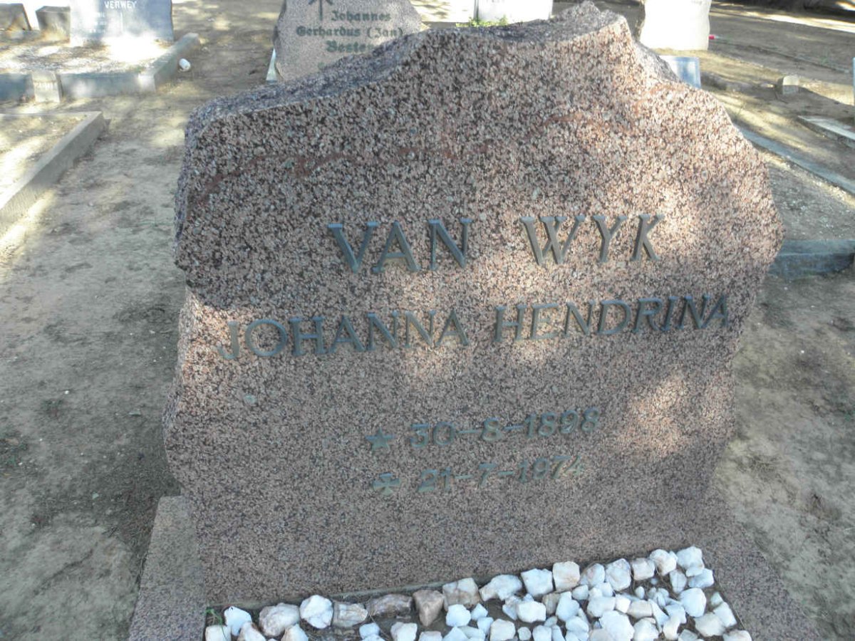 WYK Johanna Hendrina, van 1898-1974