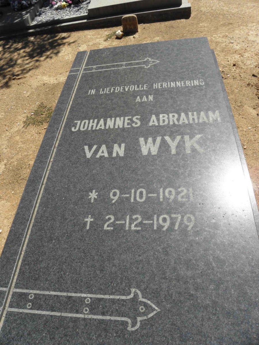 WYK Johannes Abraham, van 1921-1979