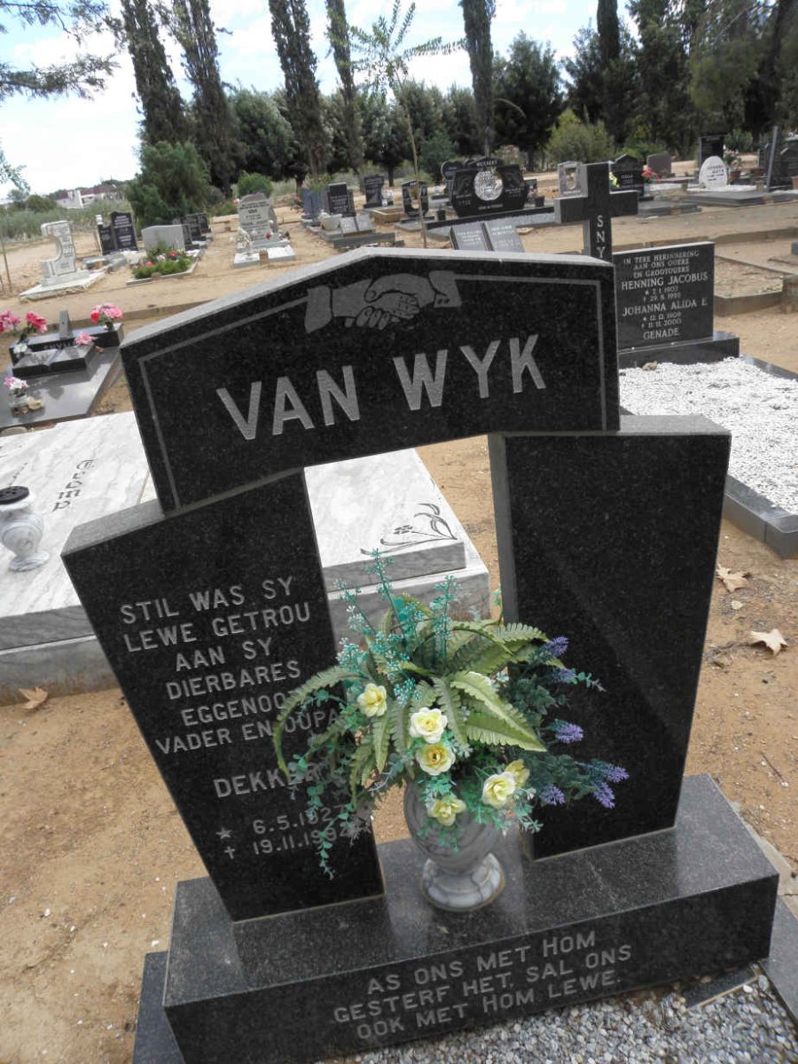 WYK Dekker, van 1927-1994