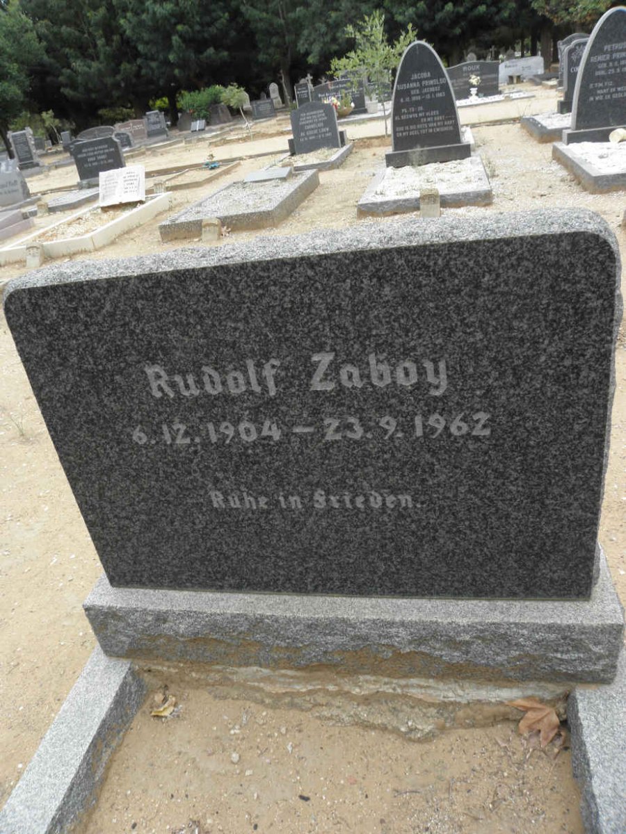 ZABOY Rudolf 1904-1962