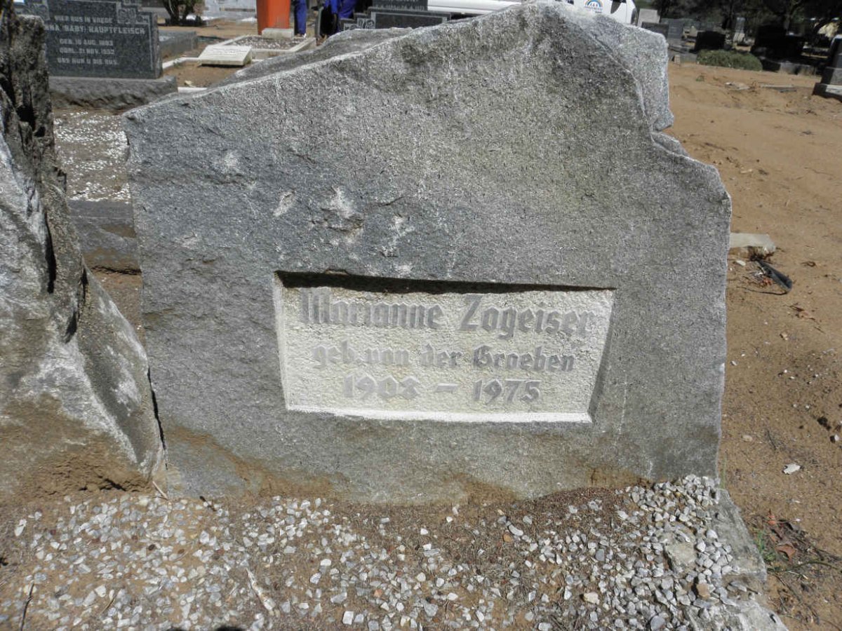 ZOGEISER Marianne nee VAN DER GROEBEN 1908-1975