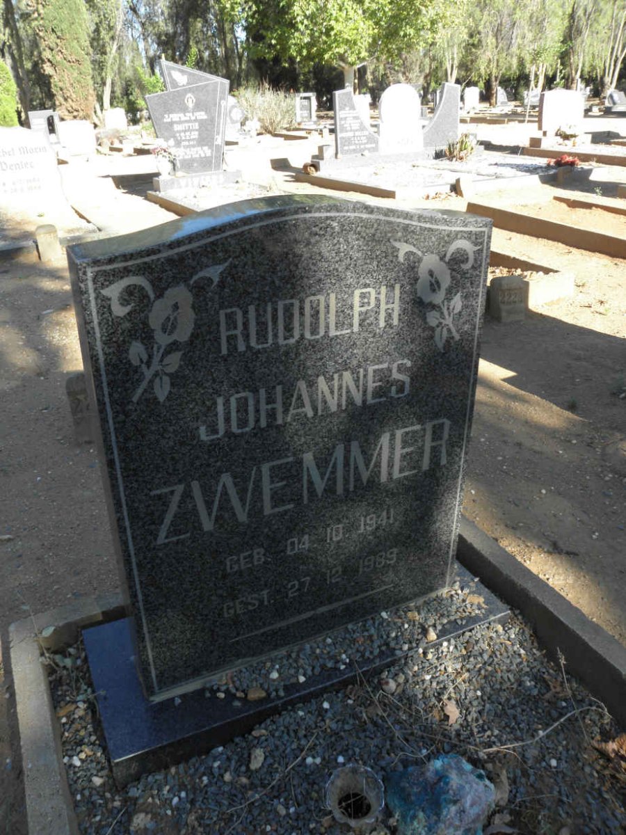 ZWEMMER Rudolph Johannes 1941-1989