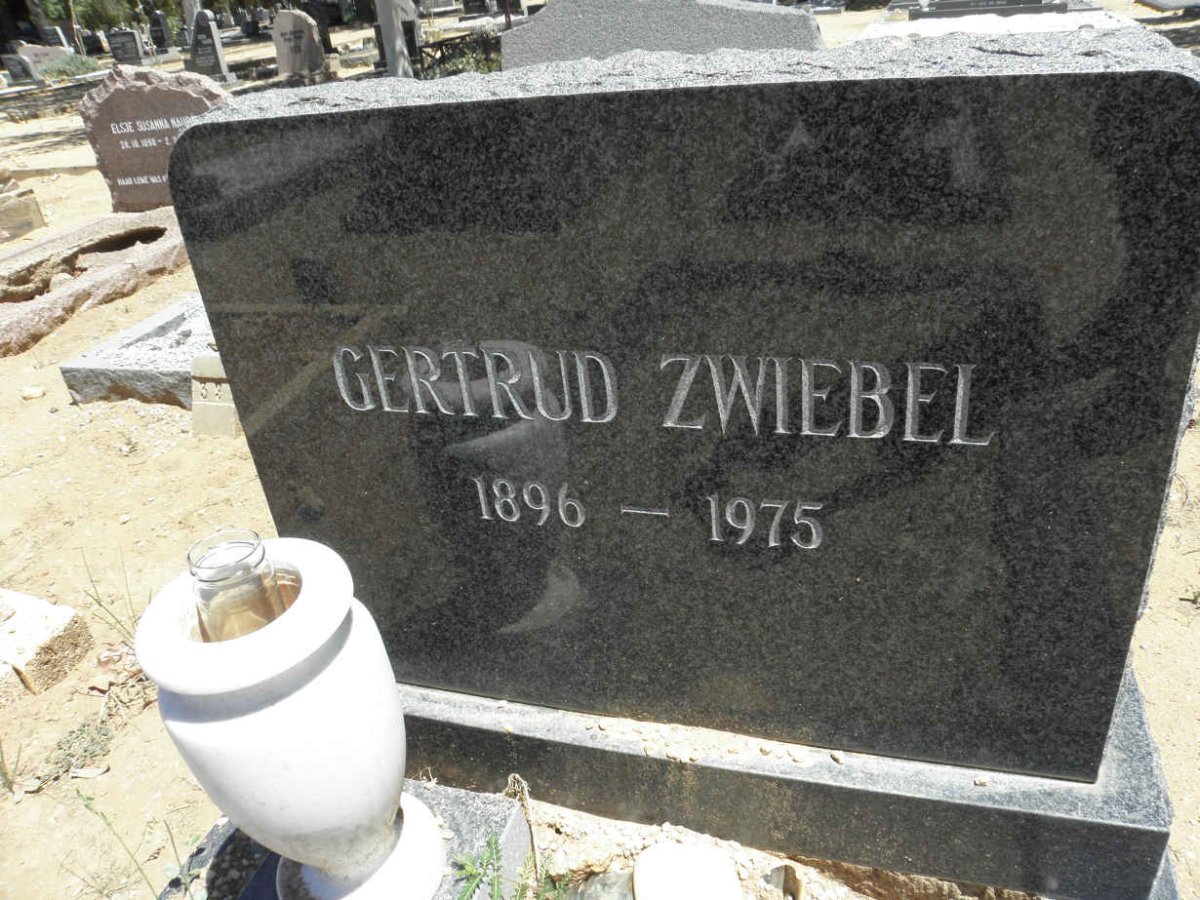 ZWIEBEL Gertrud 1896-1975