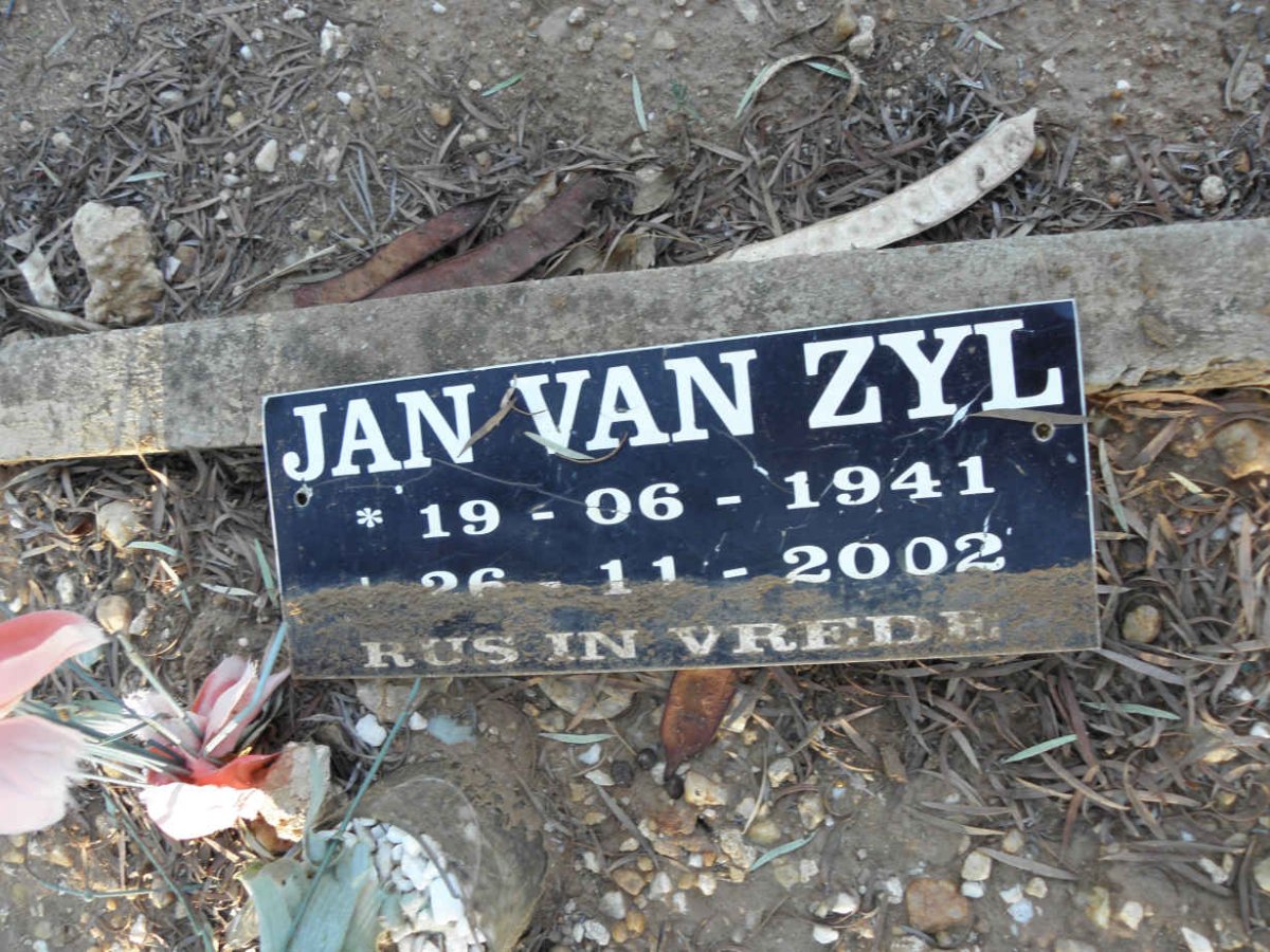 ZYL Jan, van 1941-2002