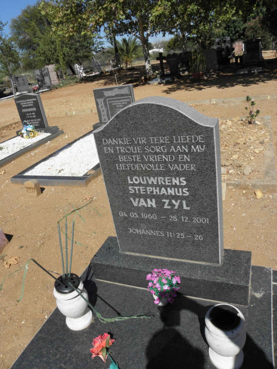 ZYL Louwrens Stephanus, van 1960-2001