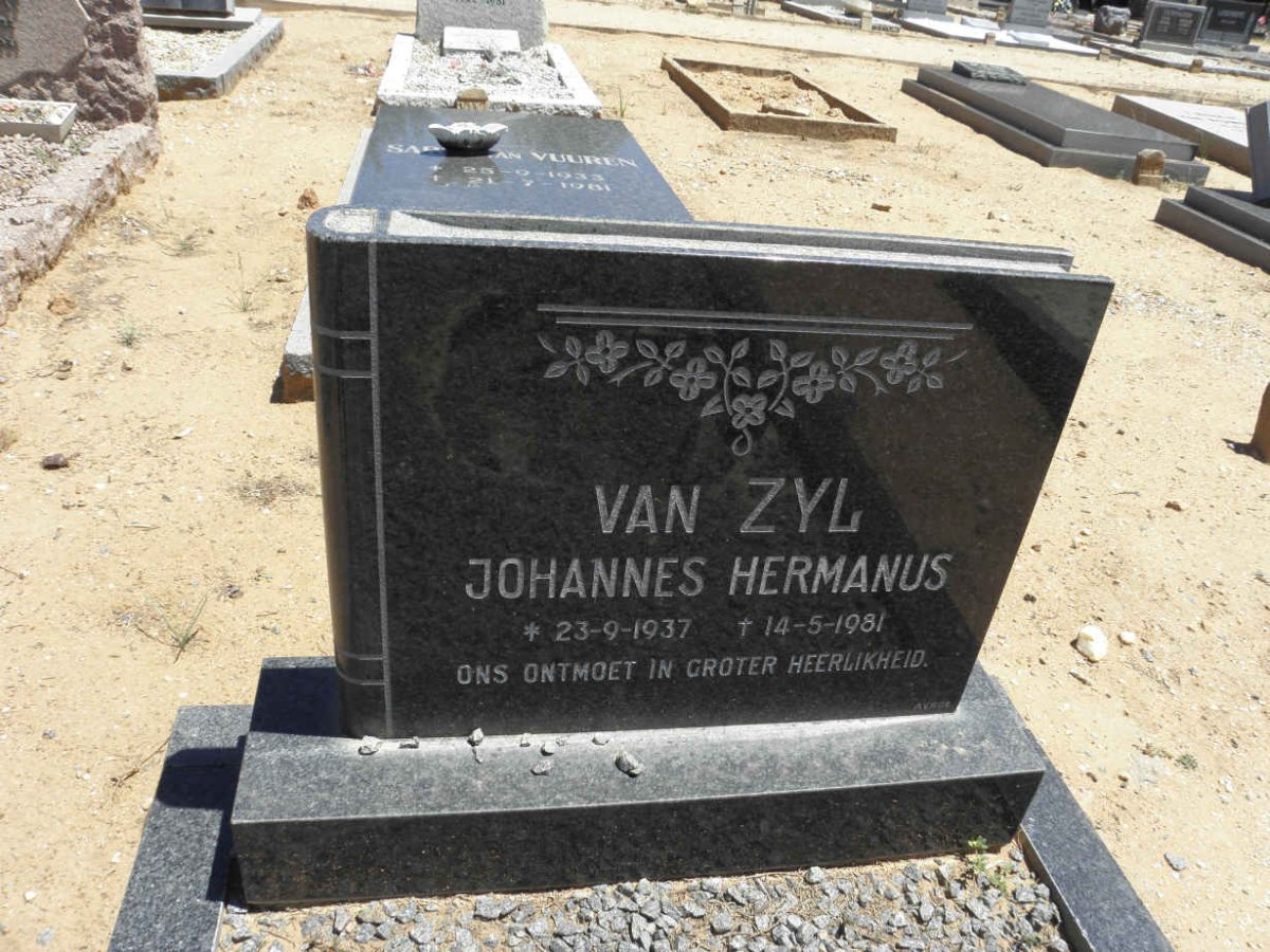 ZYL Johannes Hermanus, van 1937-1981