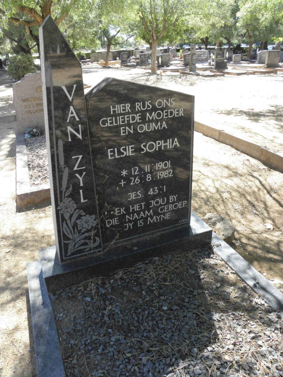 ZYL Elsie Sophia, van 1901-1982