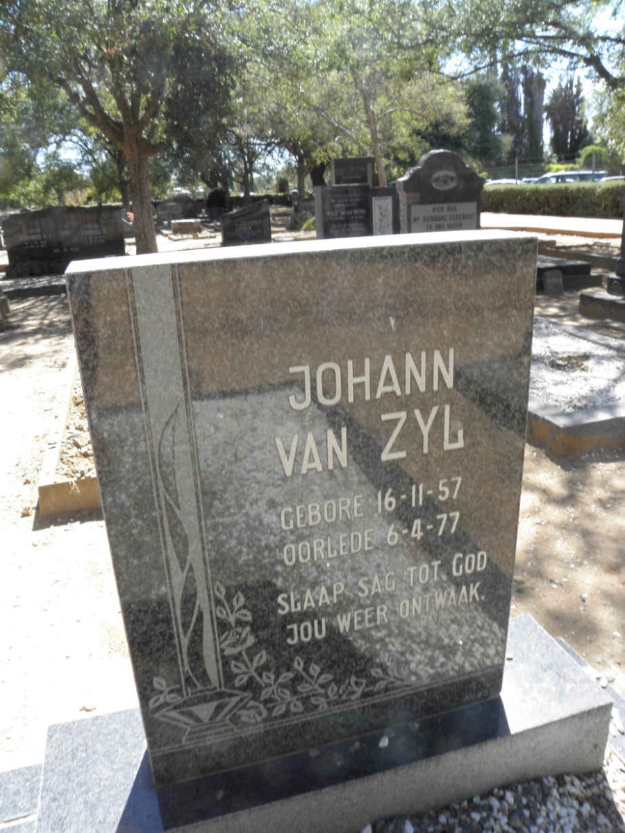 ZYL Johann, van 1957-1977
