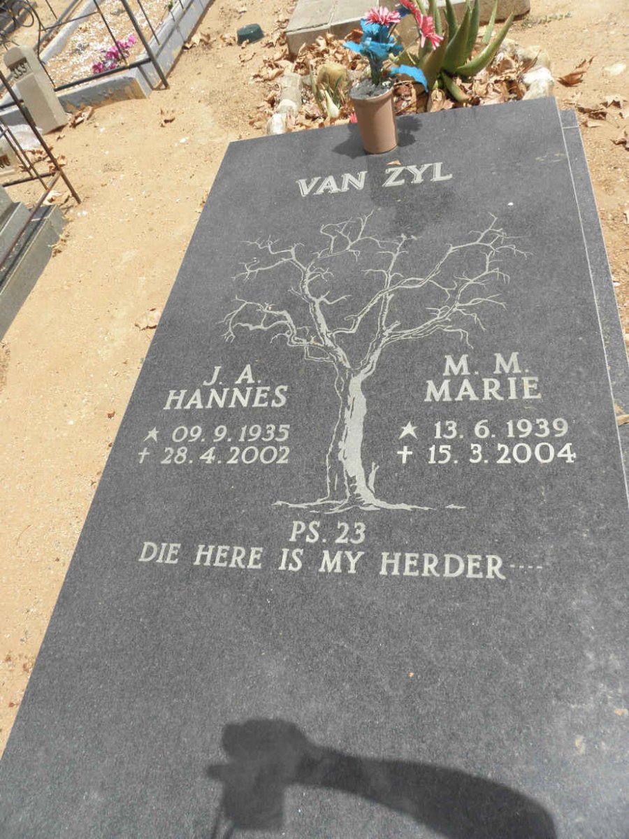 ZYL J.A., van 1935-2002 &amp; M.M. 1939-2004
