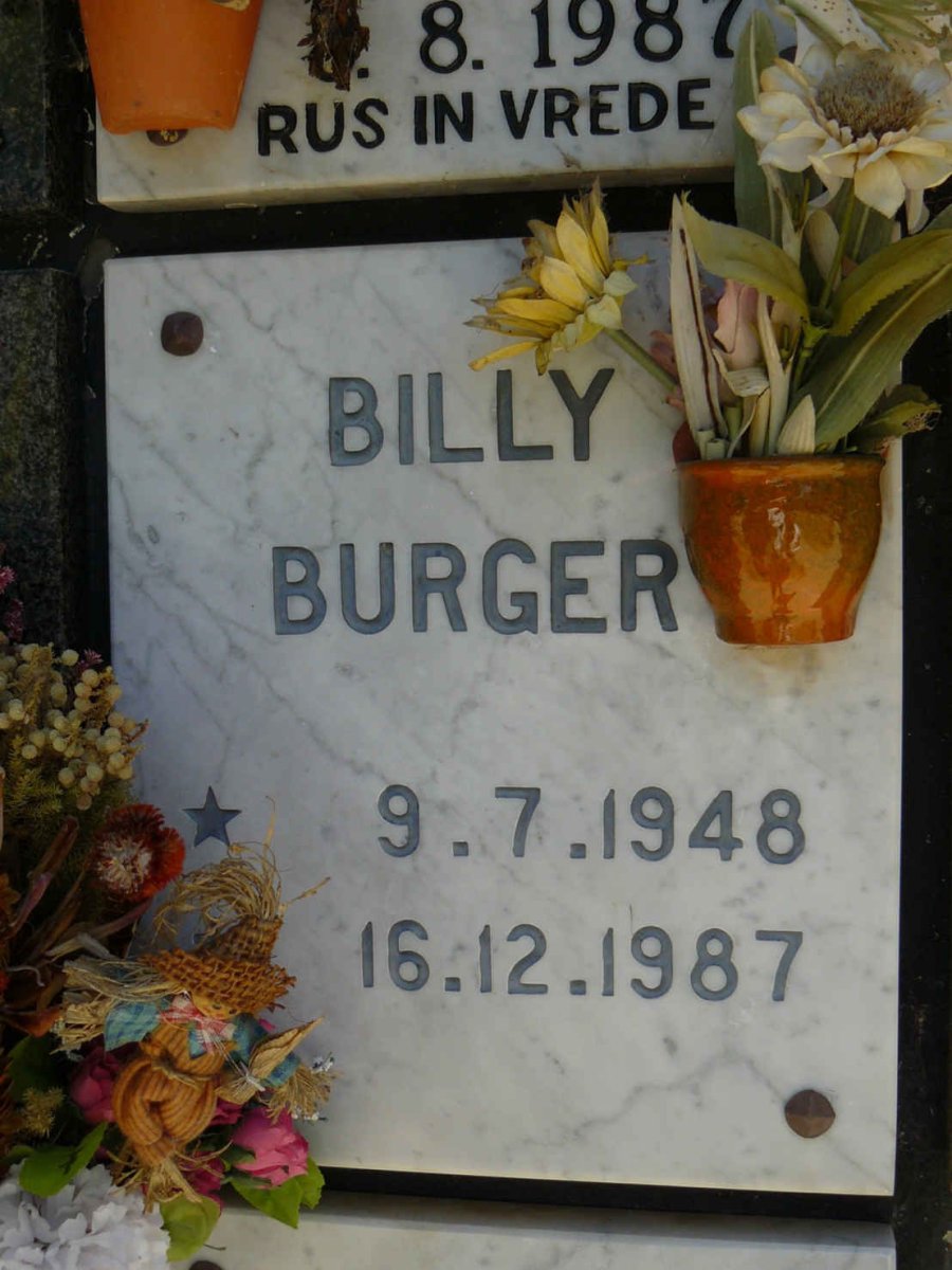BURGER Benjamin 1948-1987