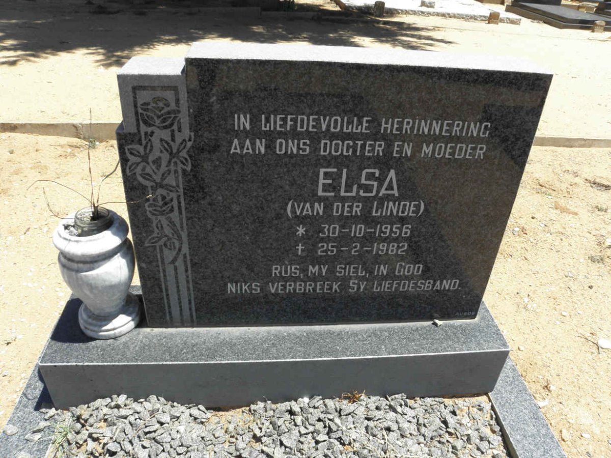 ? Elsa nee VAN DER LINDE 1956-1982