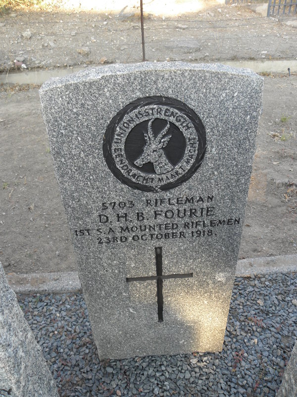 FOURIE D.H.B. -1918