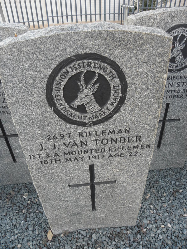 TONDER J.J., van -1917
