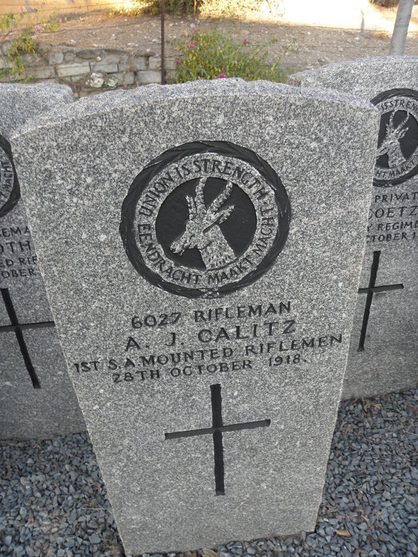 CALITZ A.J. -1918