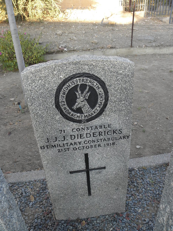 DIEDERICKS J.J.J. -1918