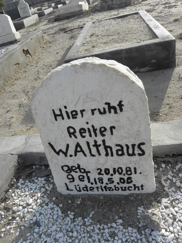 ALTHAUS W. 1881-1906