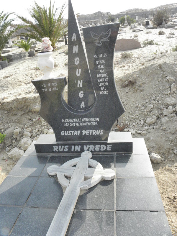 ANGUNGA Gustaf Petrus 1925-1994