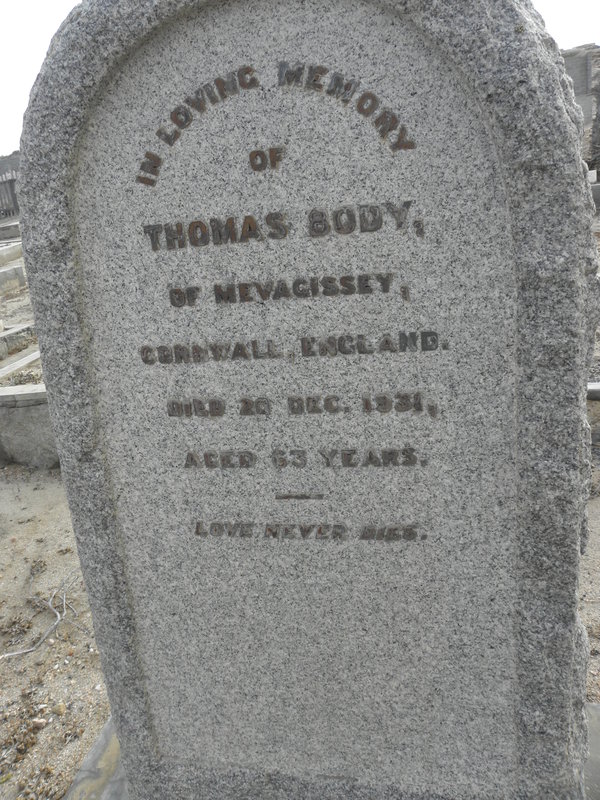 BODY Thomas -1931