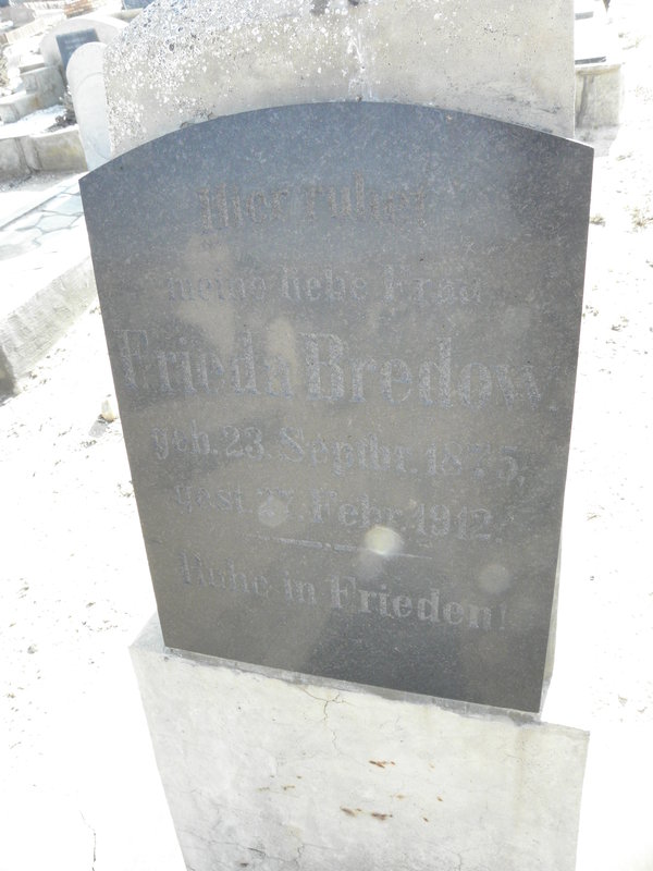 BREDOW Frieda 1875-1912