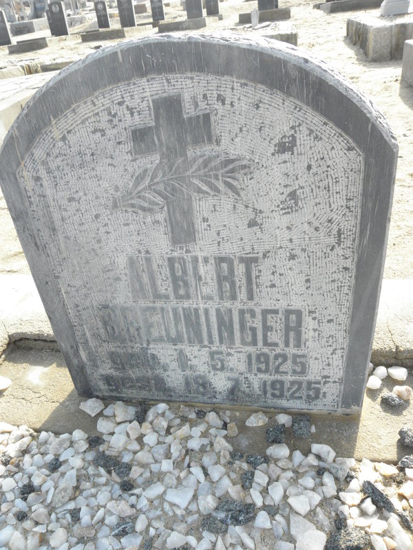 BREUNINGER Albert 1925-1925