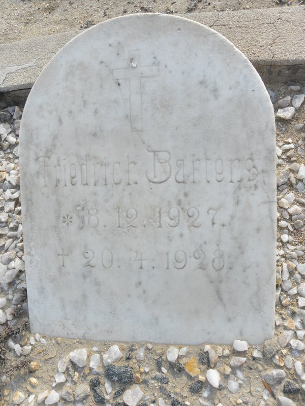 BARTERS Friedrich 1927-1928