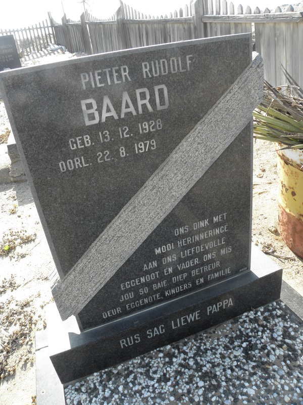 BAARD Pieter Rudolf 1928-1979