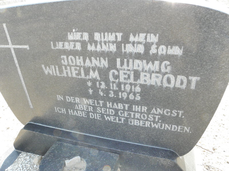 CELBRODT Johann Ludwig Wilhelm 1916-1965