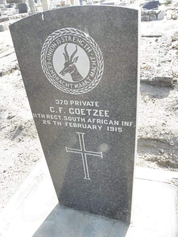 COETZEE C.F. -1915