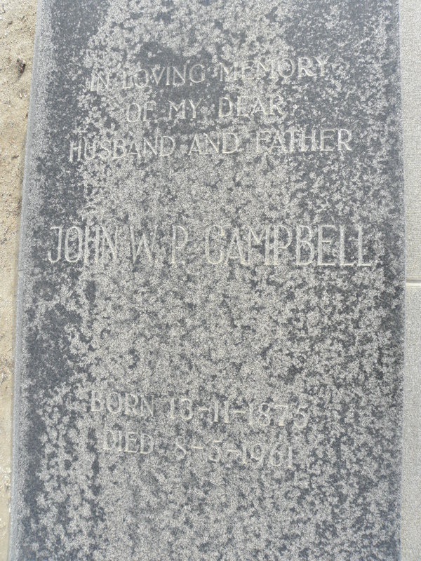 CAMPBELL John W.P. 1875-1961