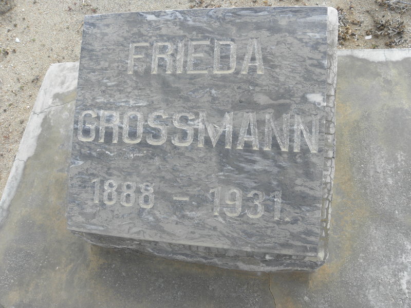 GROSSMANN Frieda 1888-1931