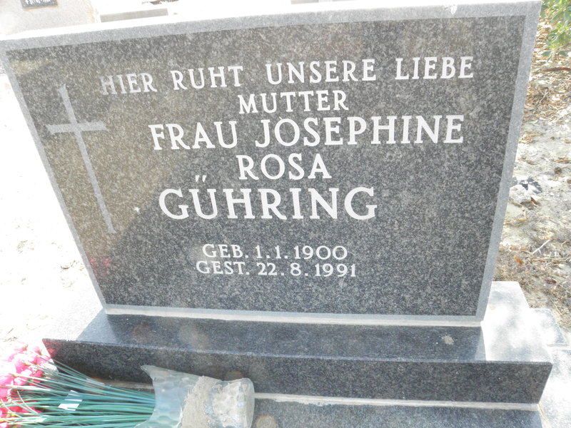 GUHRING Josephine Rosa 1900-1991