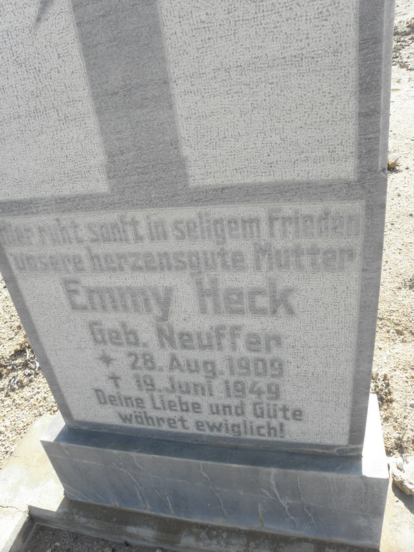 HECK Emmy NEUFFER 1909-1949