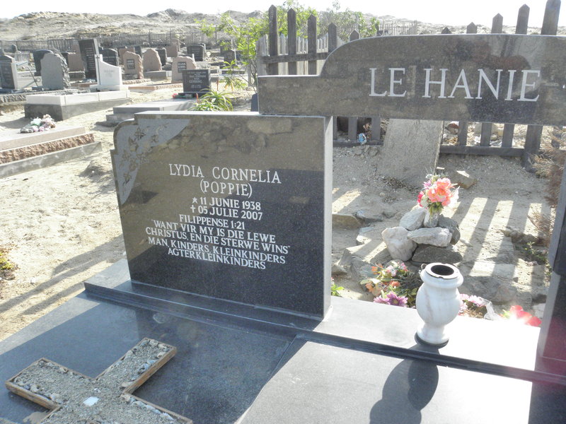 HANIE Lydia Cornelia, Le 1938-2007