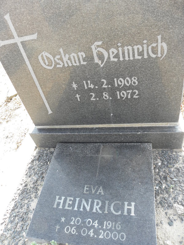 HEINRICH Oskar 1908-1972 &amp; Eva 1916-2000